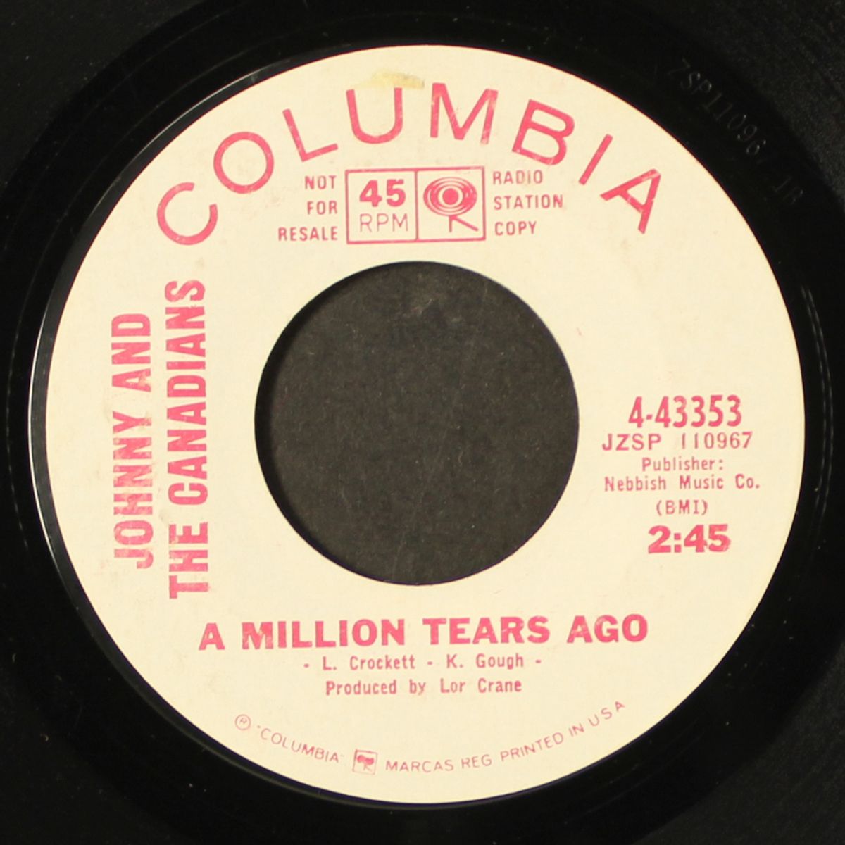 say yeah! / a million tears ago by JOHNNY & CANADIANS
