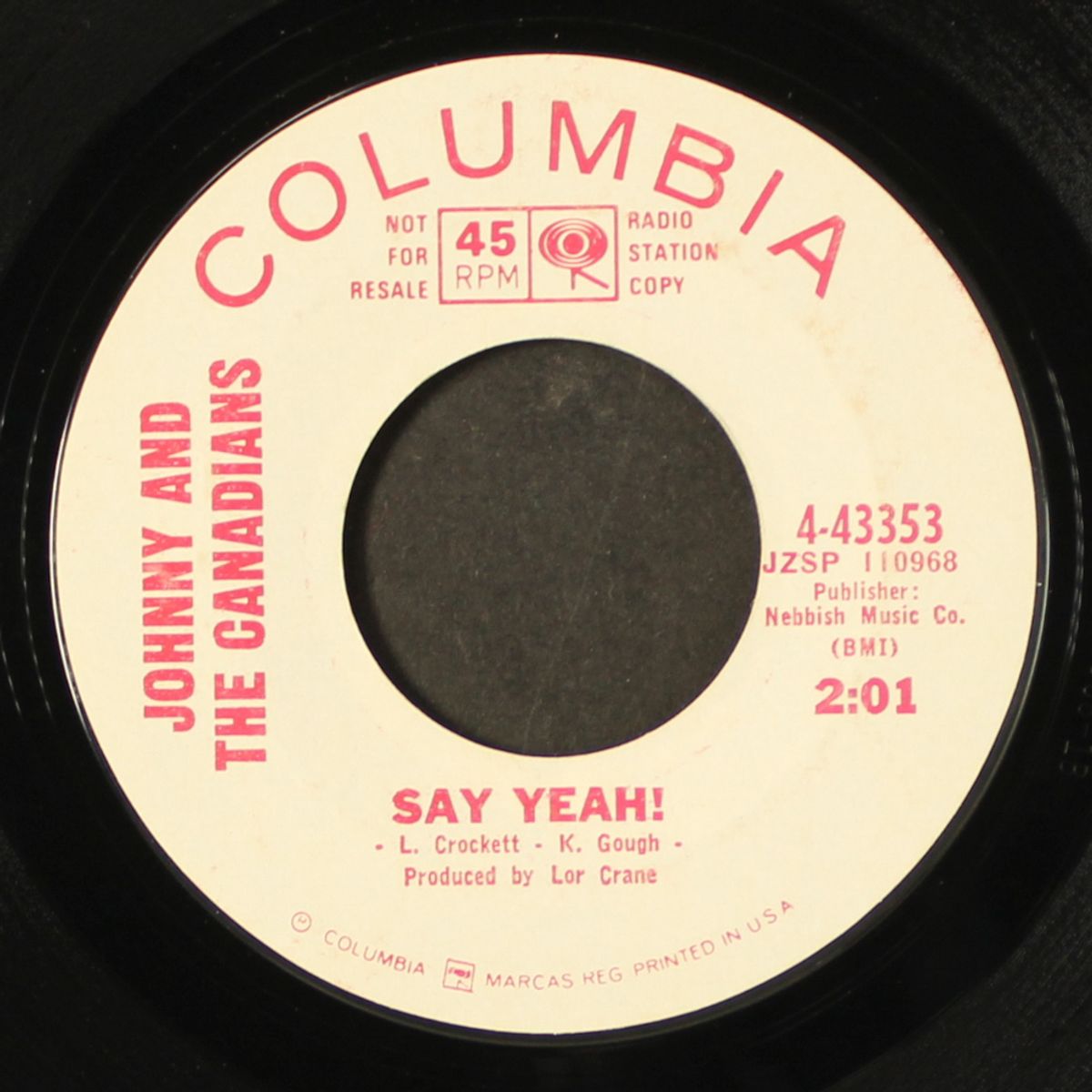 say yeah! / a million tears ago by JOHNNY & CANADIANS