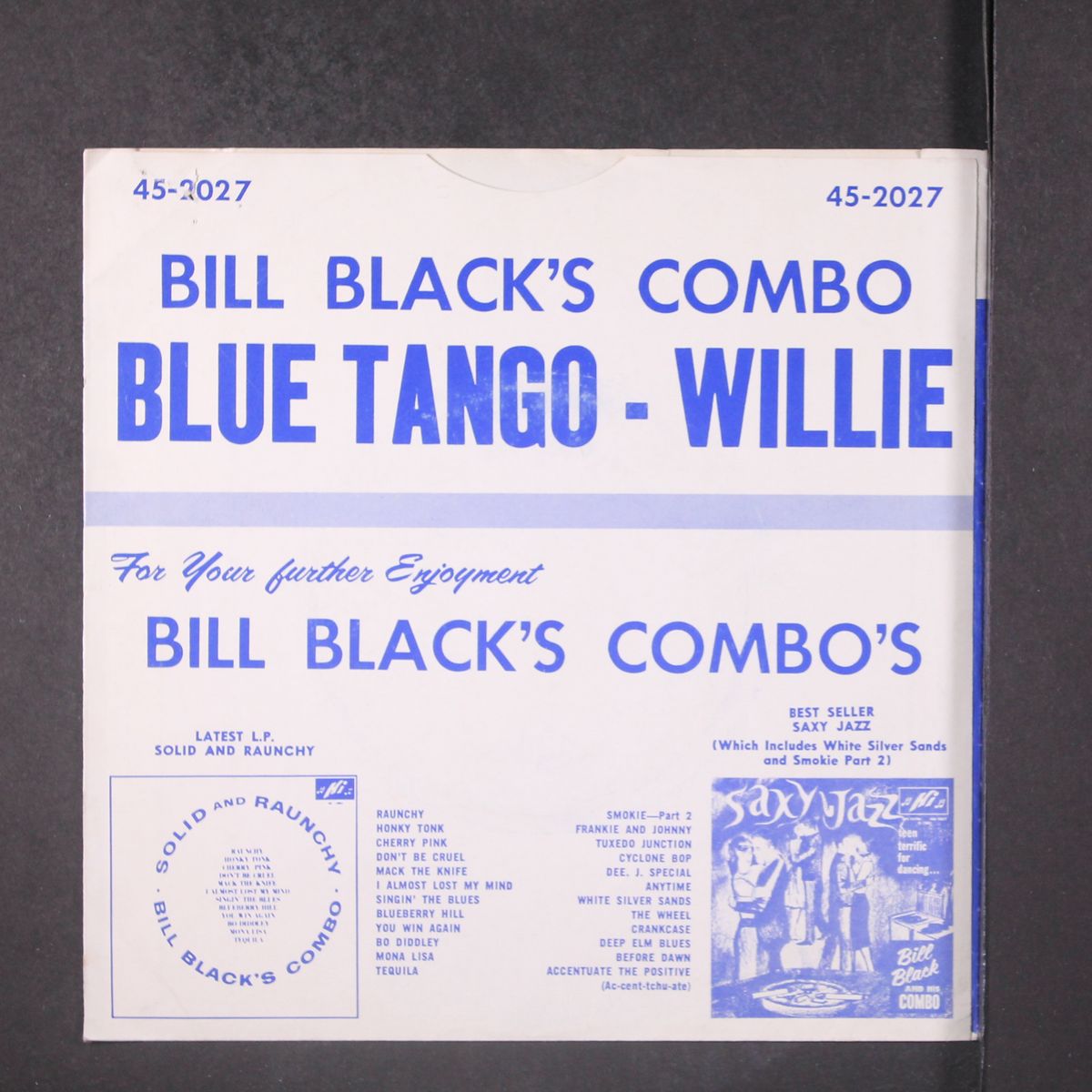 blue tango / willie by BILL BLACK'S COMBO