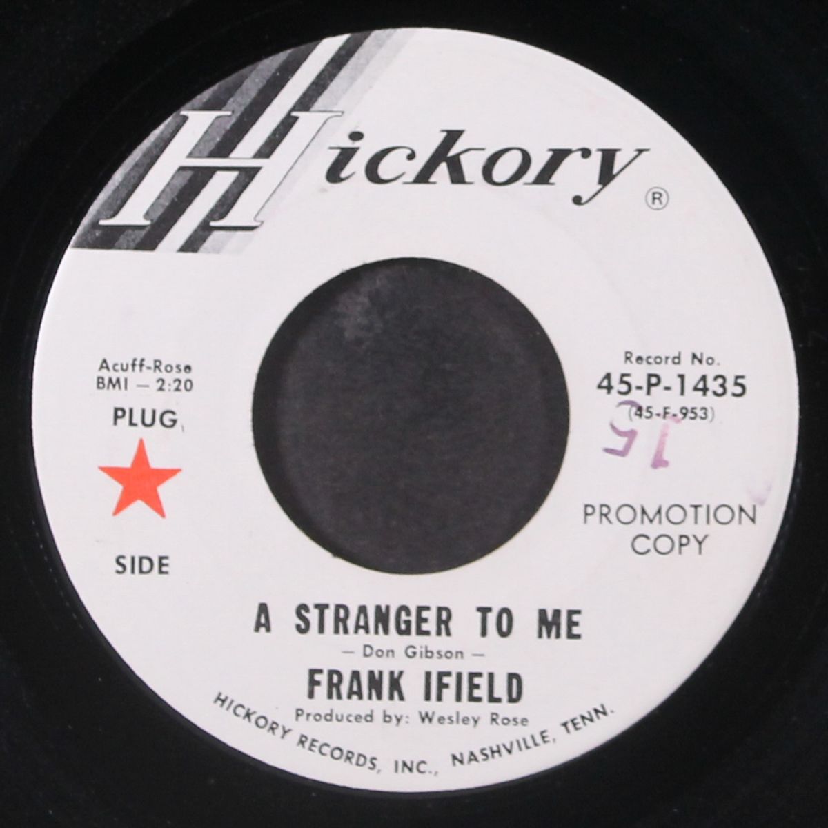 a stranger to me / i remember you by FRANK IFIELD