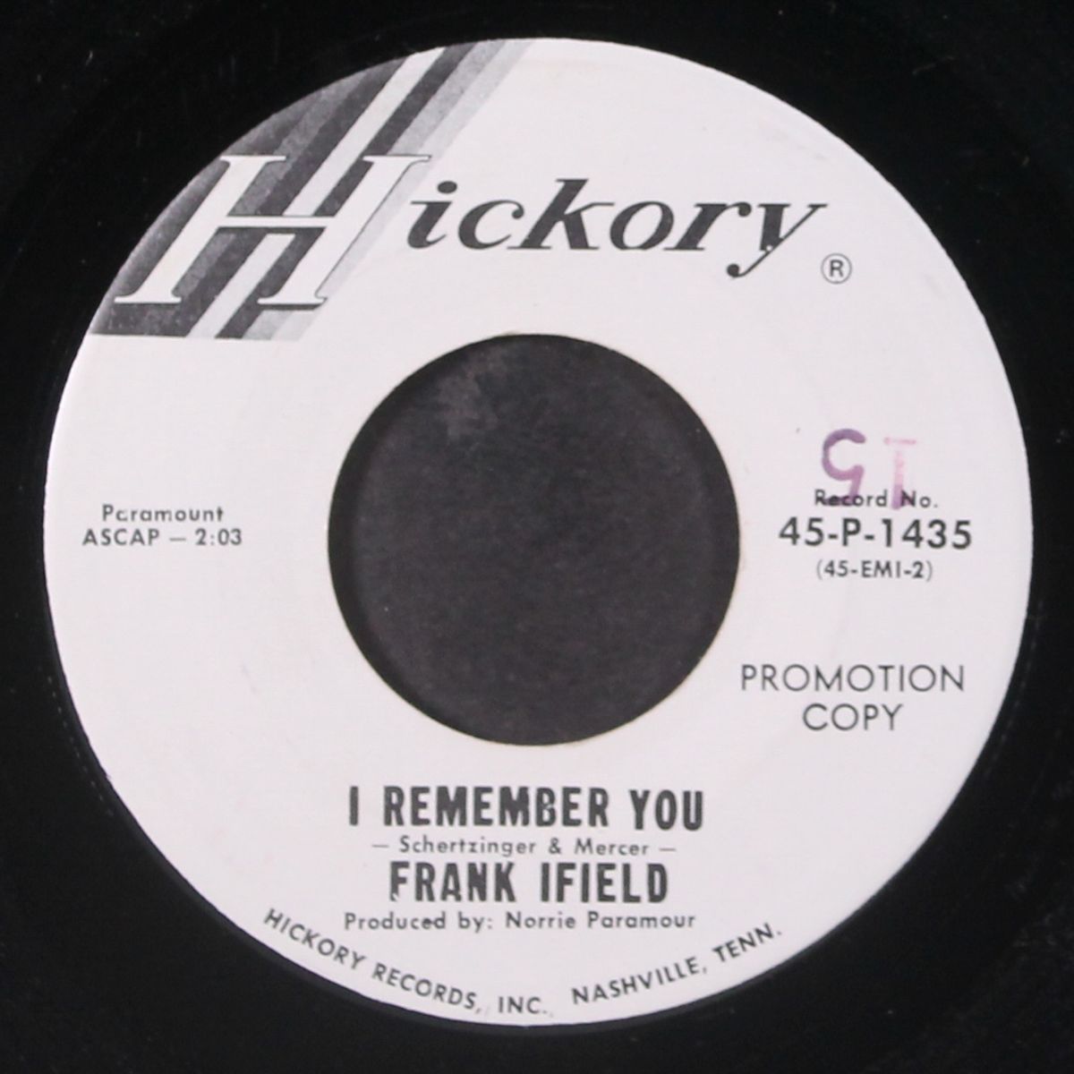 a stranger to me / i remember you by FRANK IFIELD