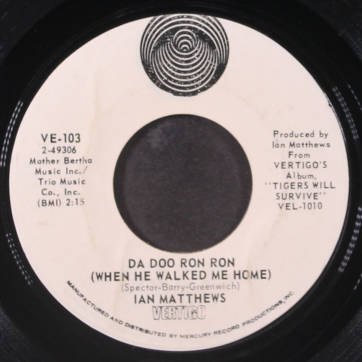 da doo ron ron / house of unamerican blues activity dream by IAN MATTHEWS