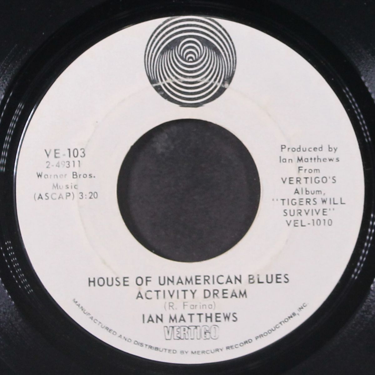 da doo ron ron / house of unamerican blues activity dream by IAN MATTHEWS