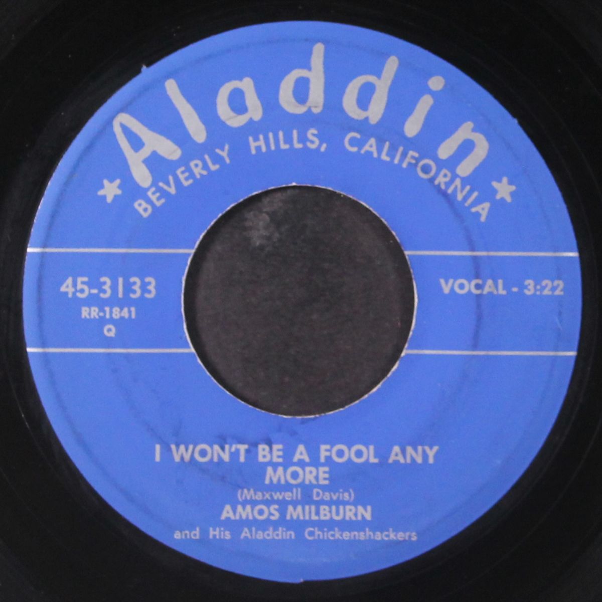 roll, mr. jelly / i won't be a fool any more by AMOS MILBURN