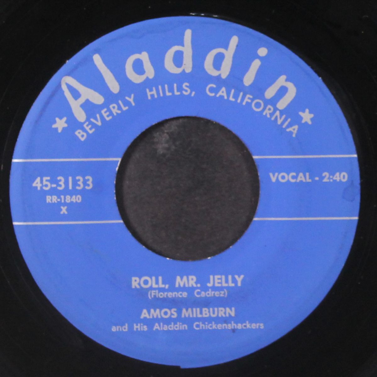 roll, mr. jelly / i won't be a fool any more by AMOS MILBURN