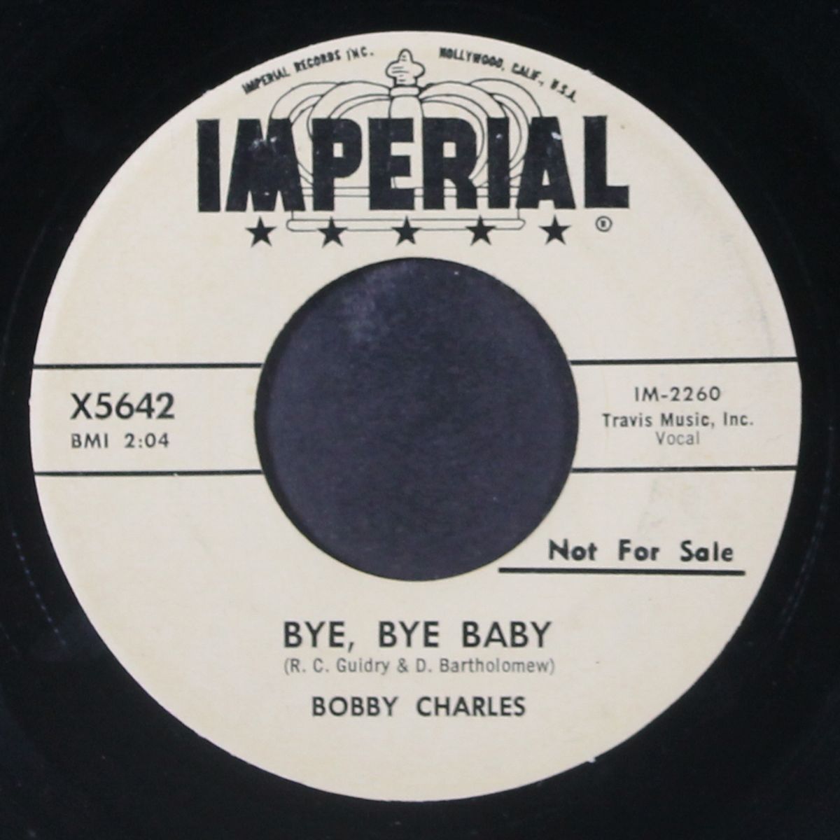bye bye baby by BOBBY CHARLES