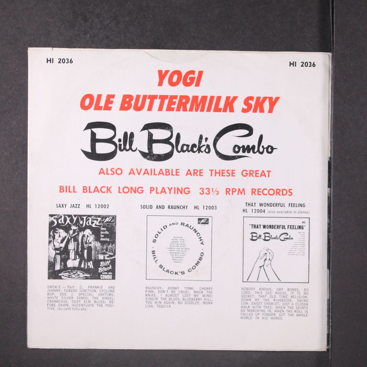yogi by BILL BLACK'S COMBO