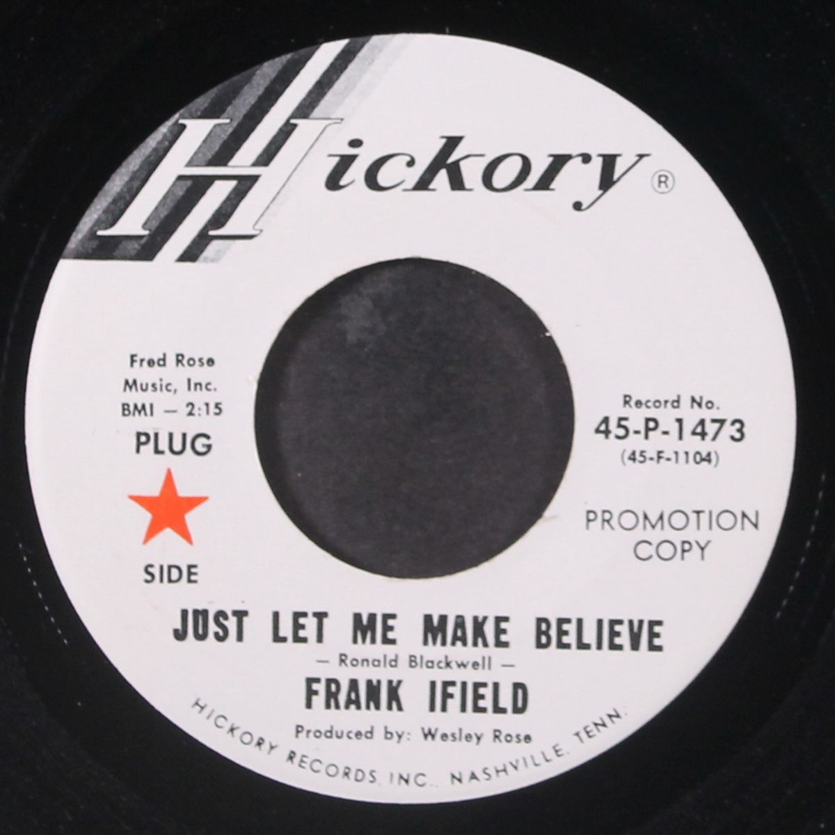 just let me make believe by FRANK IFIELD