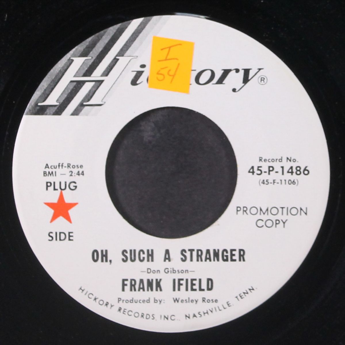 oh, such a stranger by FRANK IFIELD