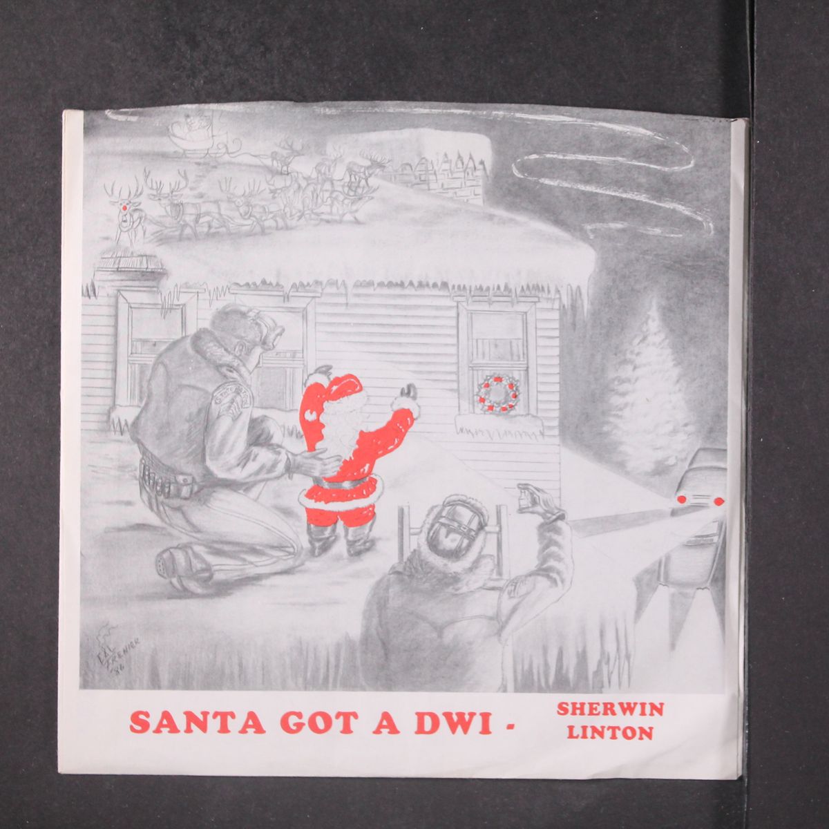 santa got a dwi / an old christmas card by SHERWIN LINTON