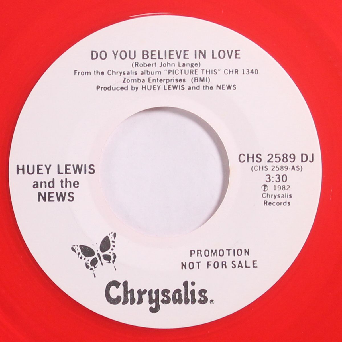 do you believe in love / is it me by HUEY LEWIS & NEWS