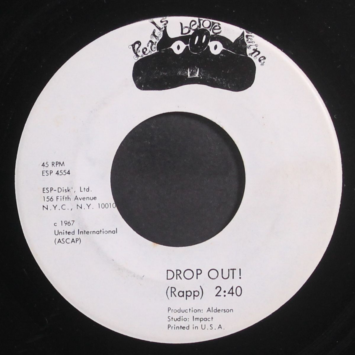 drop out! / morning song by PEARLS BEFORE SWINE