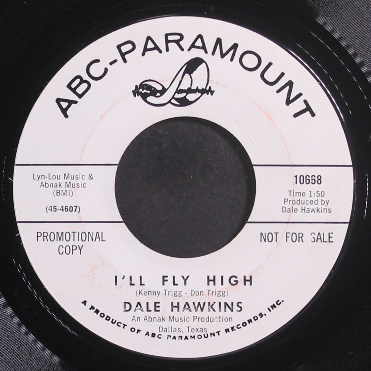 i'll fly high / the la la song by DALE HAWKINS