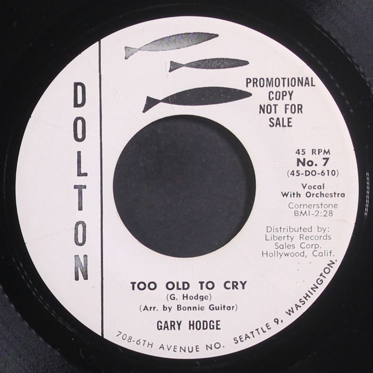 not for love or money / too old to cry by GARY HODGE