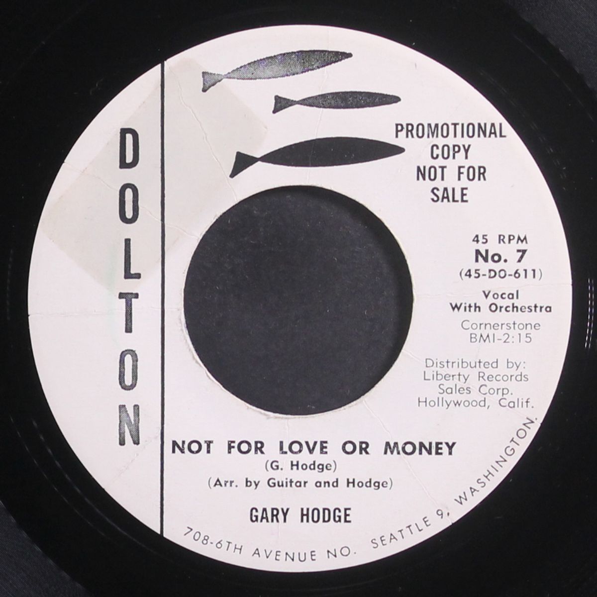 not for love or money / too old to cry by GARY HODGE
