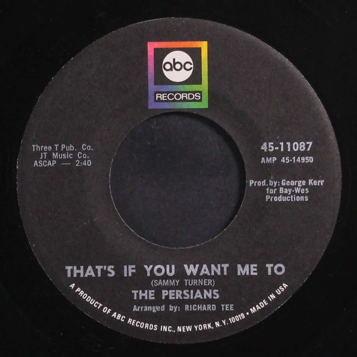 too much pride / that's if you want me to by PERSIANS
