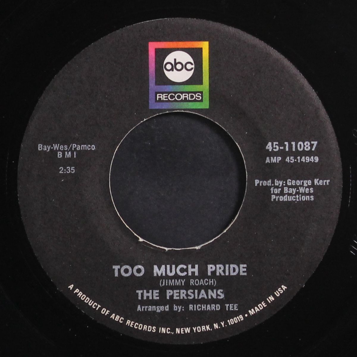 too much pride / that's if you want me to by PERSIANS