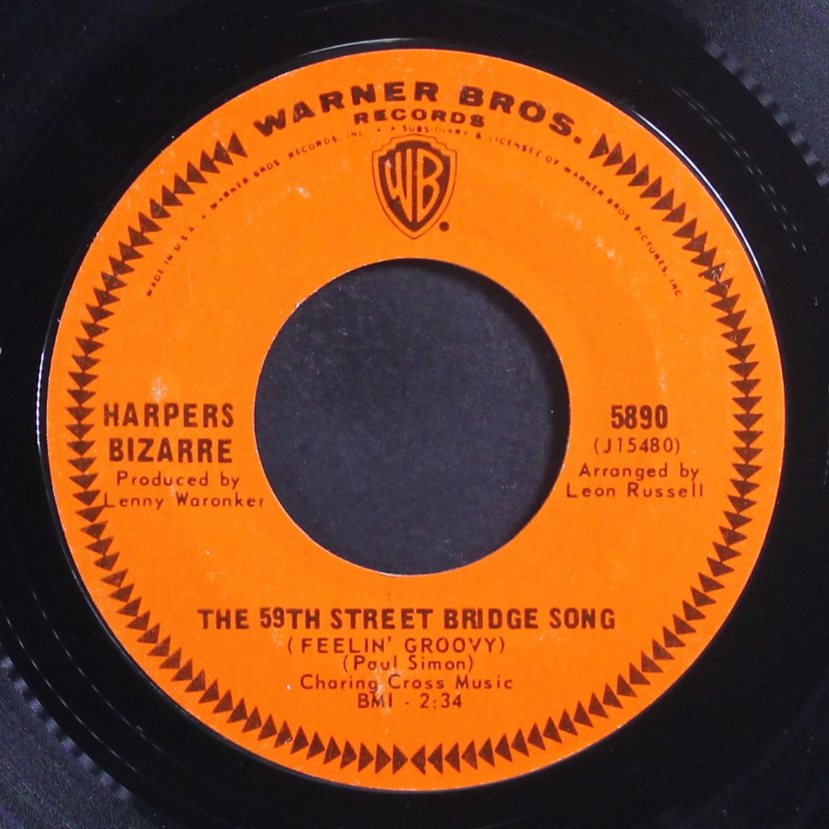the 59th street bridge song / lost my love today by HARPERS BIZARRE