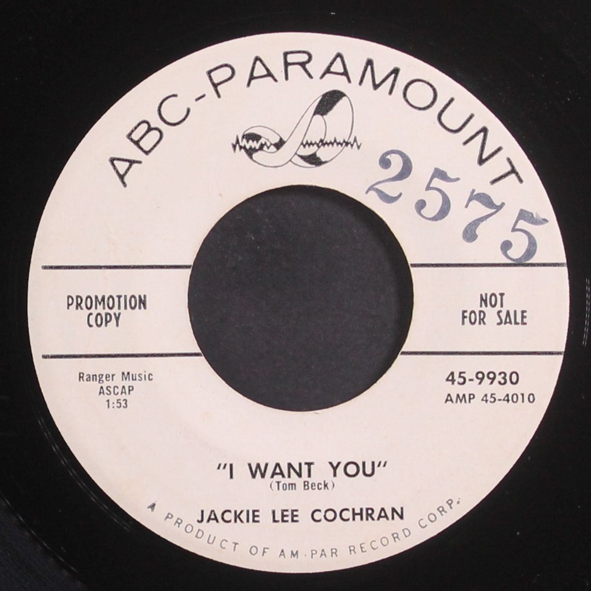 buy a car / i want you by JACKIE LEE COCHRAN