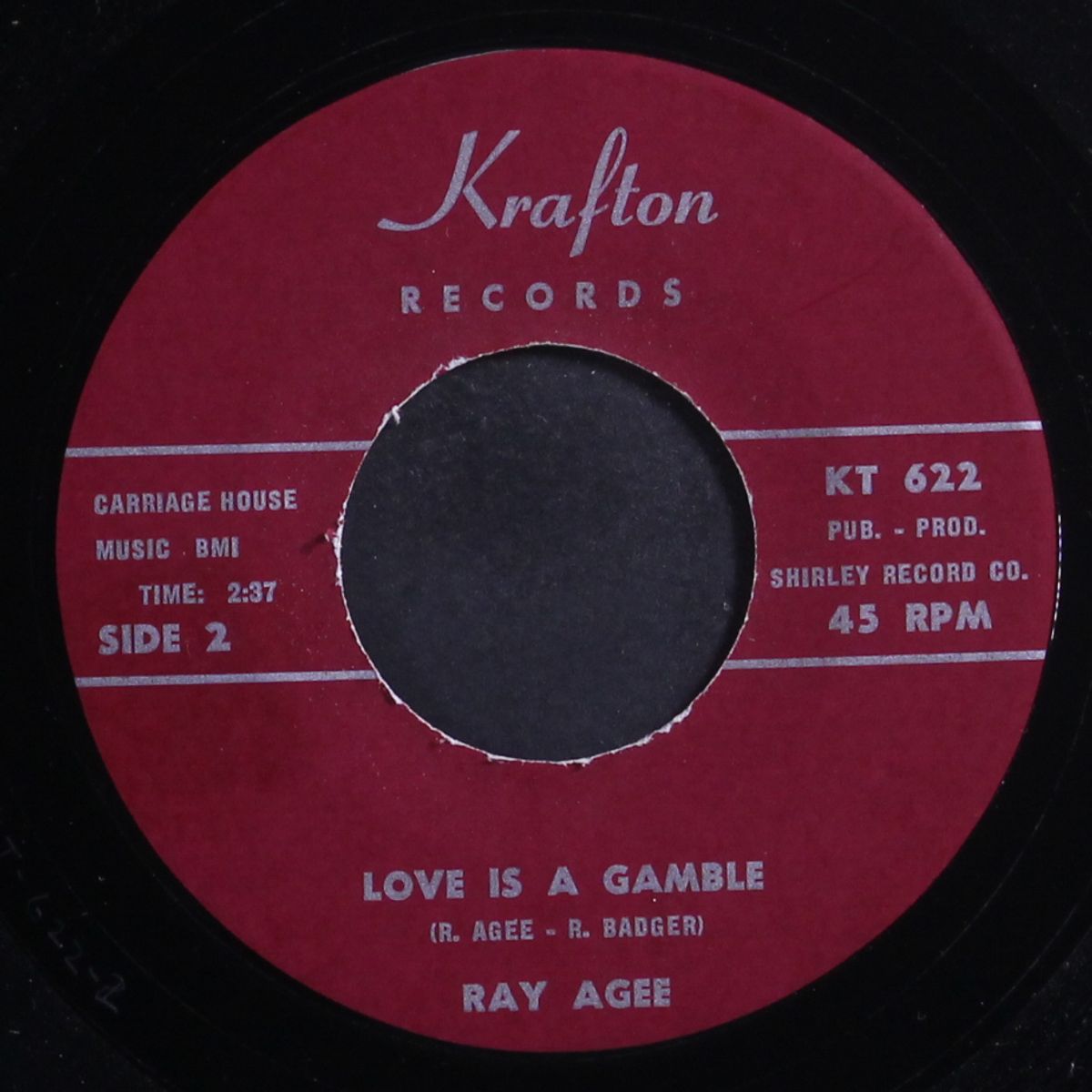 i got what you looking for / love is a gamble by RAY AGEE