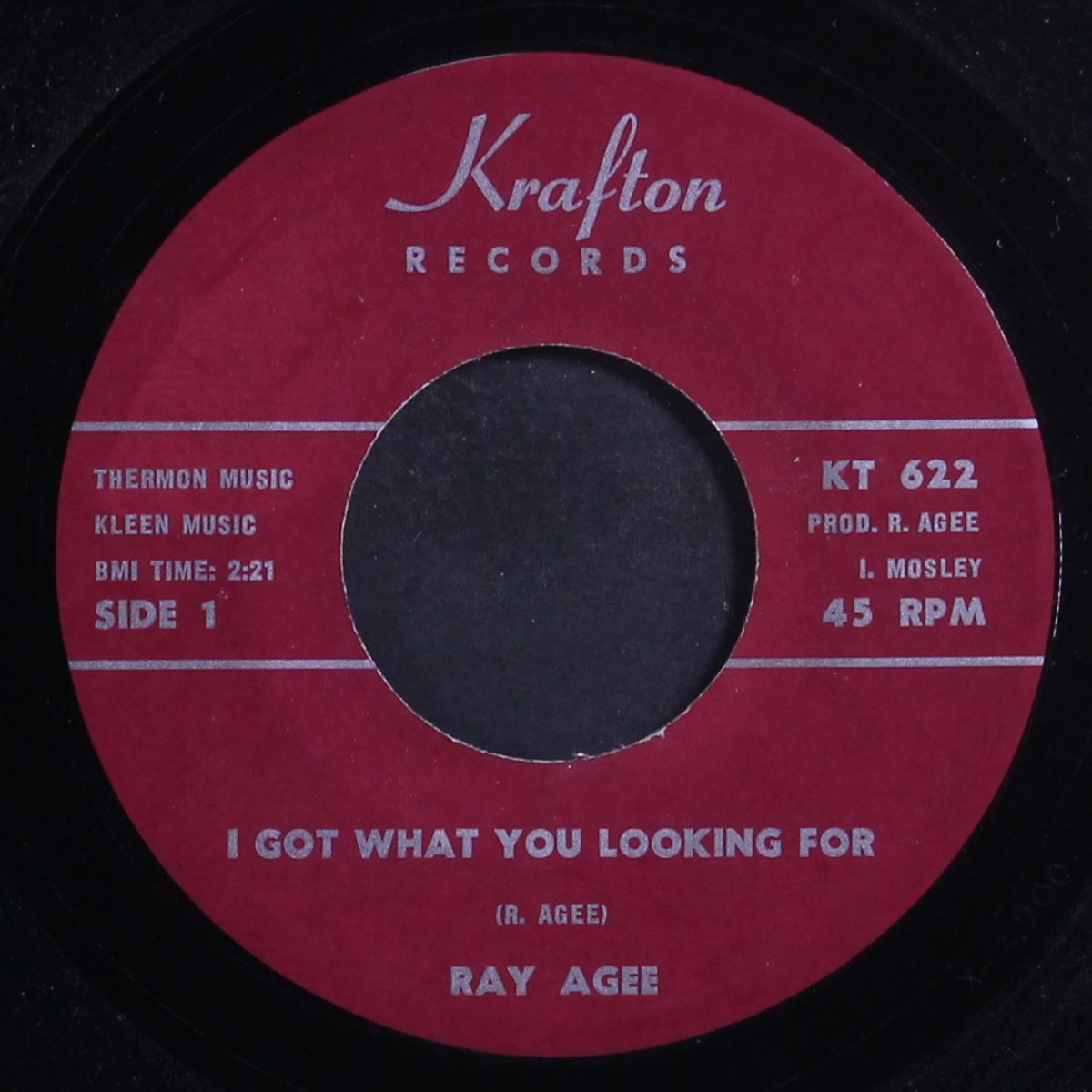 i got what you looking for / love is a gamble by RAY AGEE