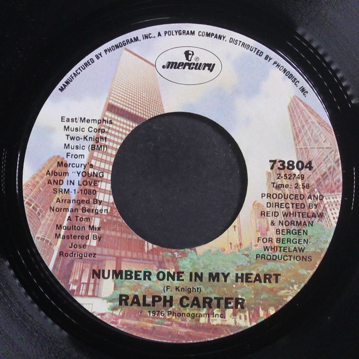number one in my heart / headin' back to love again by RALPH CARTER