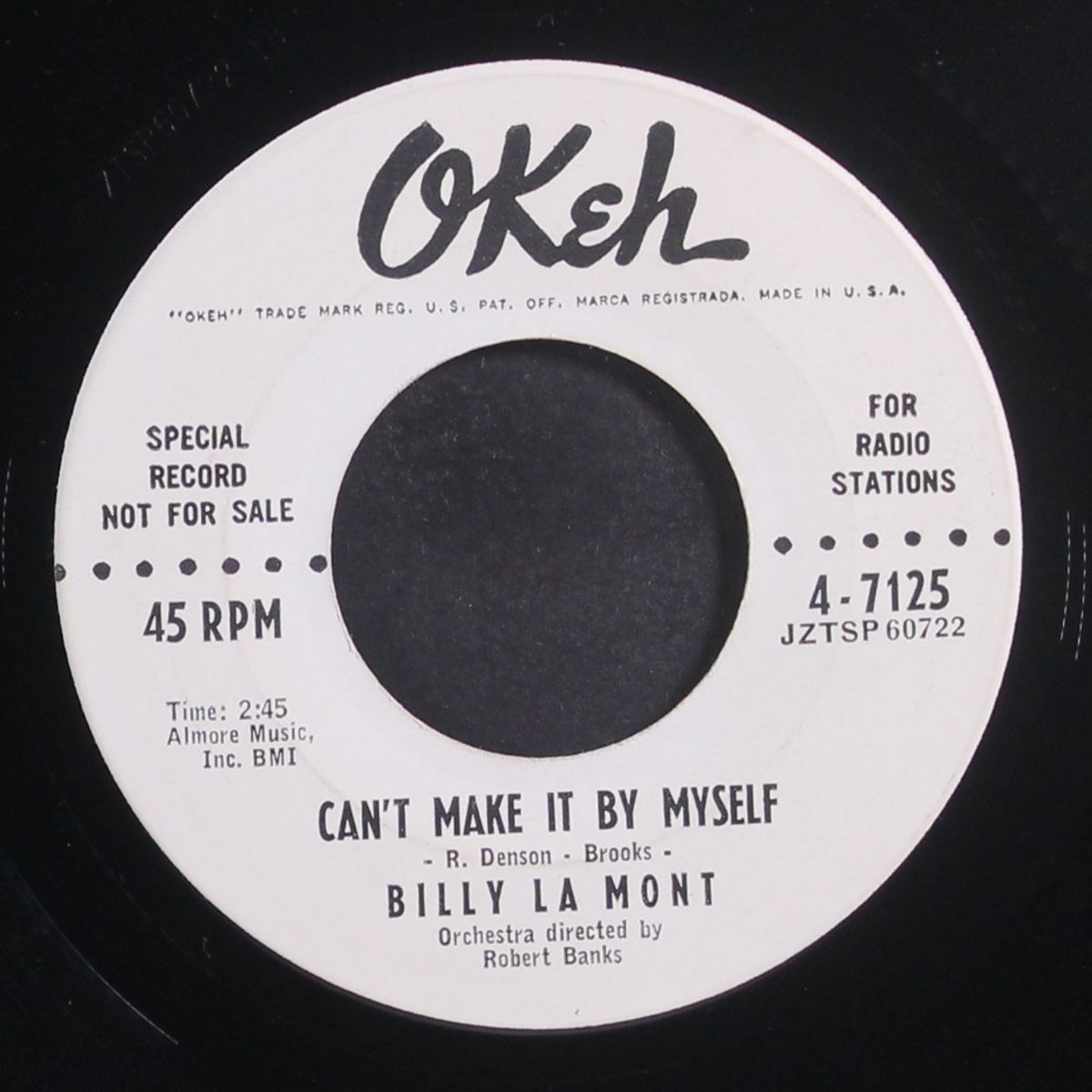 country boy / can't make it by myself by BILLY LA MONT