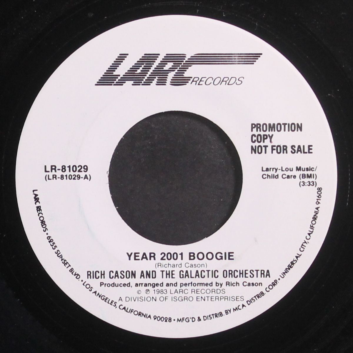 year 2001 boogie / long by RICH CASON & GALACTIC ORCHESTRA