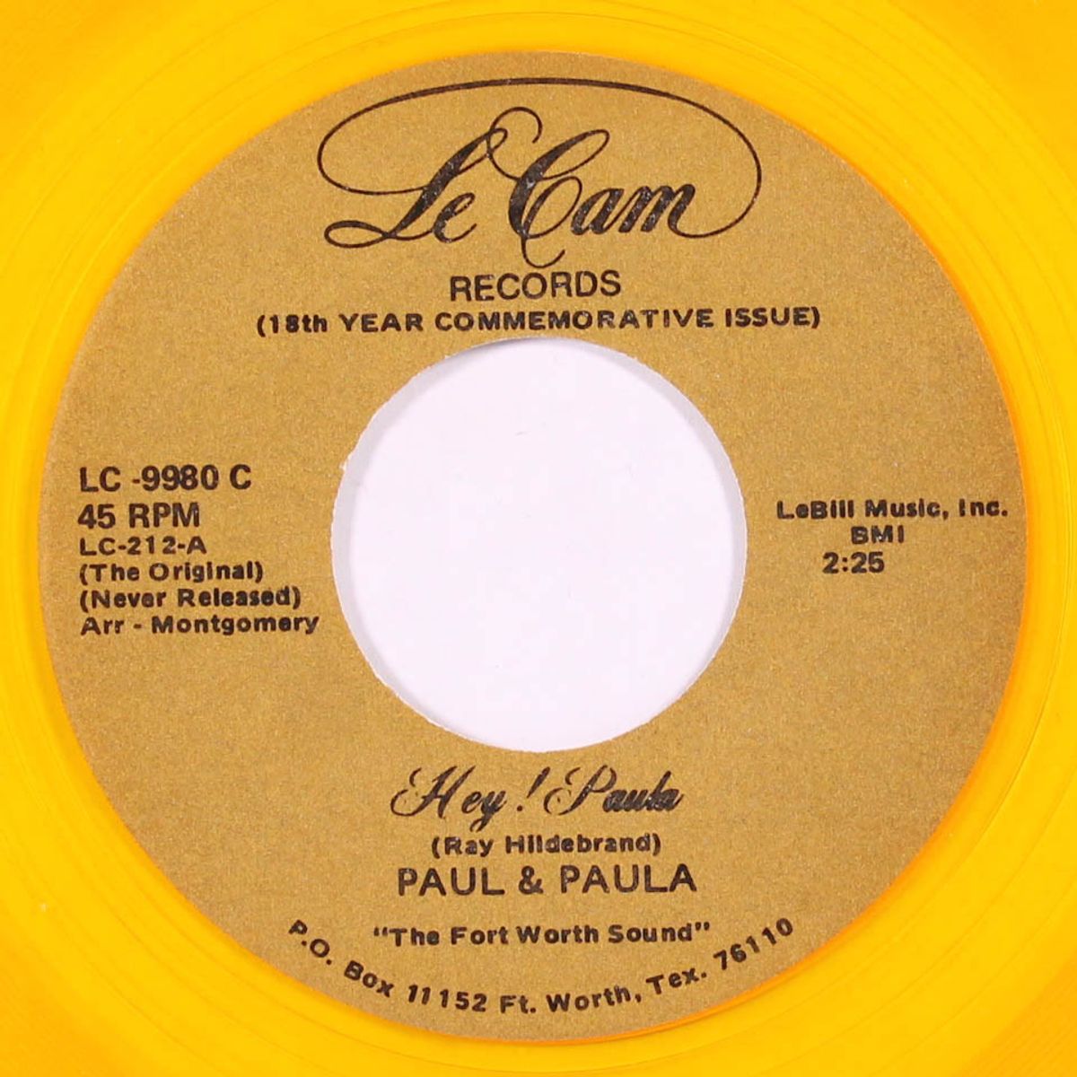 hey! baby / hey! paula by BRUCE CHANNEL / PAUL & PAULA