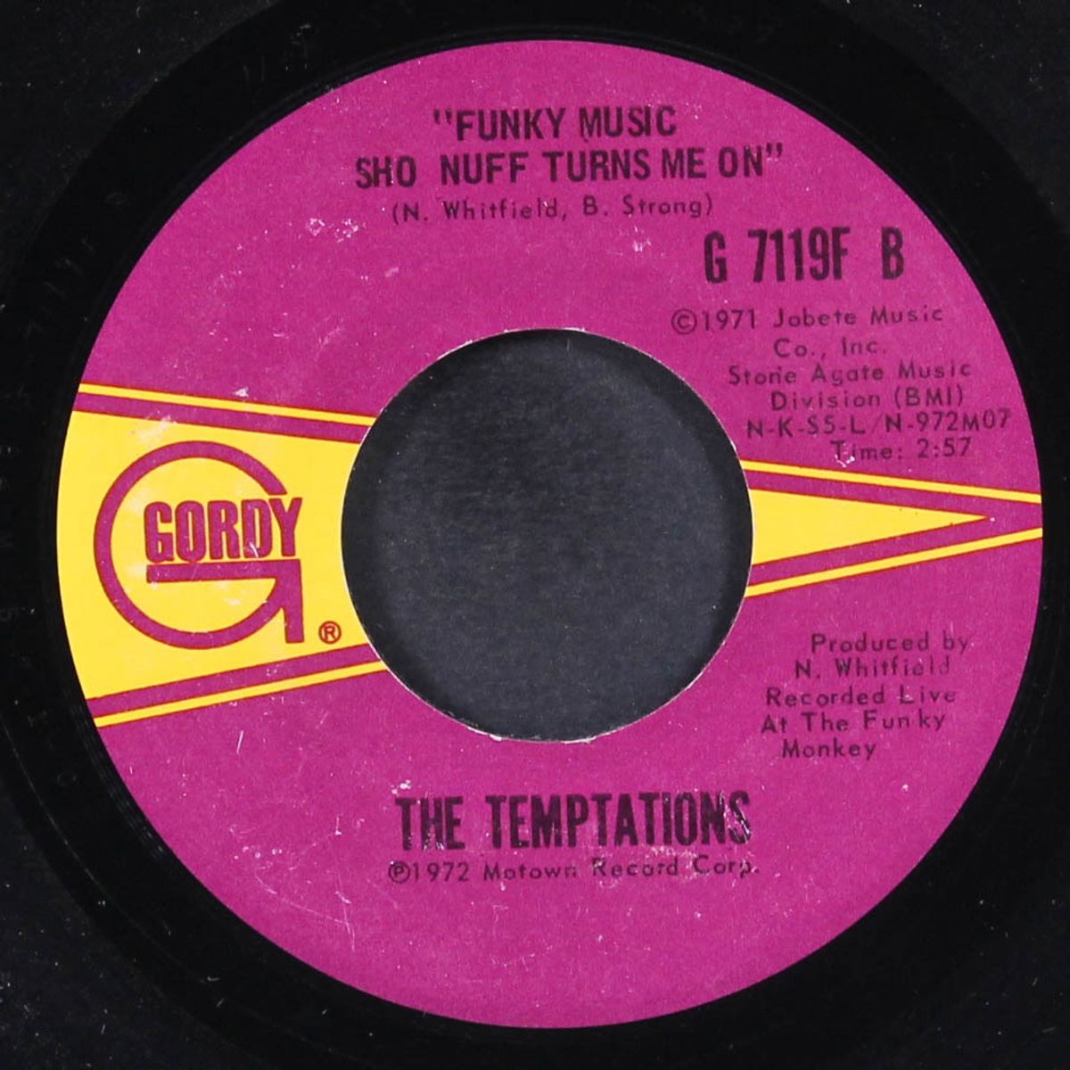 funky music sho nuff turns me on / mother nature by TEMPTATIONS