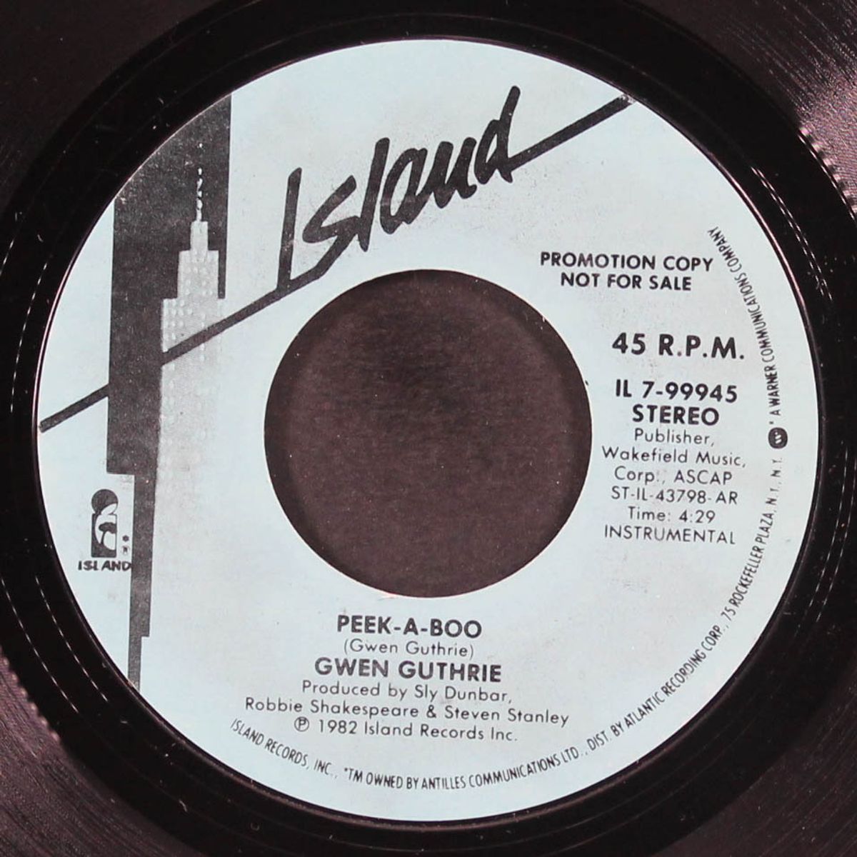 peek-a-boo / instrumental by GWEN GUTHRIE