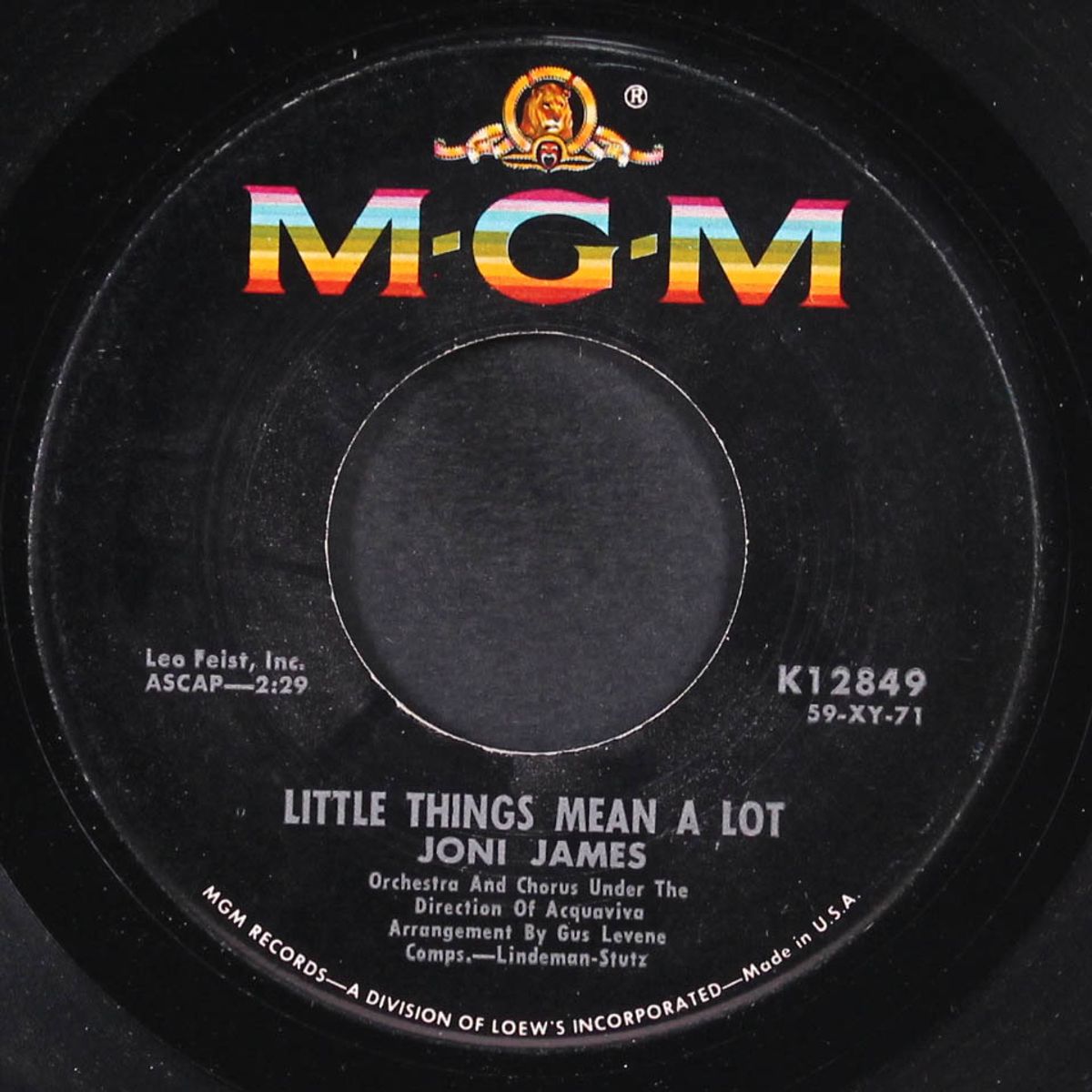 little things mean a lot by JONI JAMES