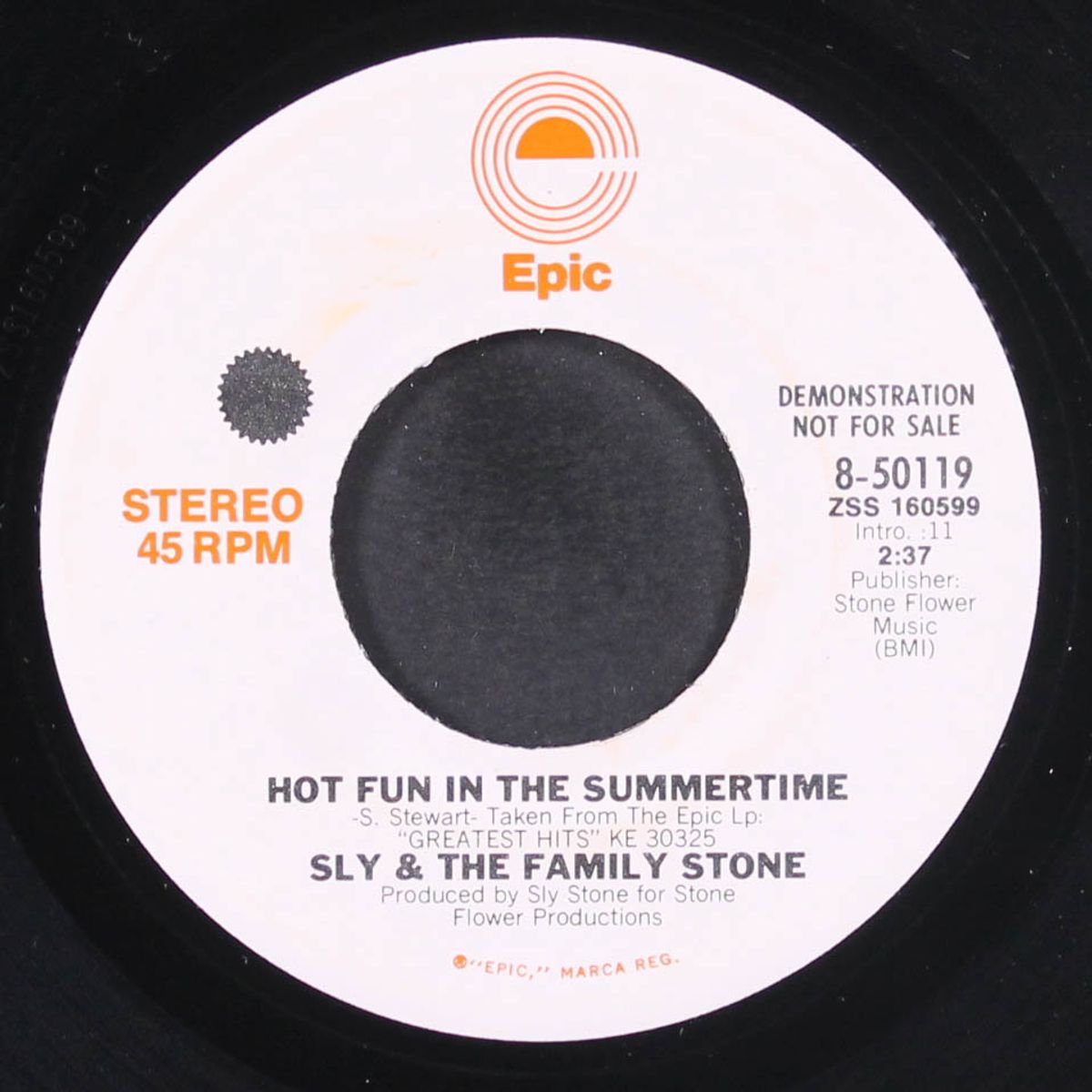 hot fun in the summertime / mono by SLY & FAMILY STONE
