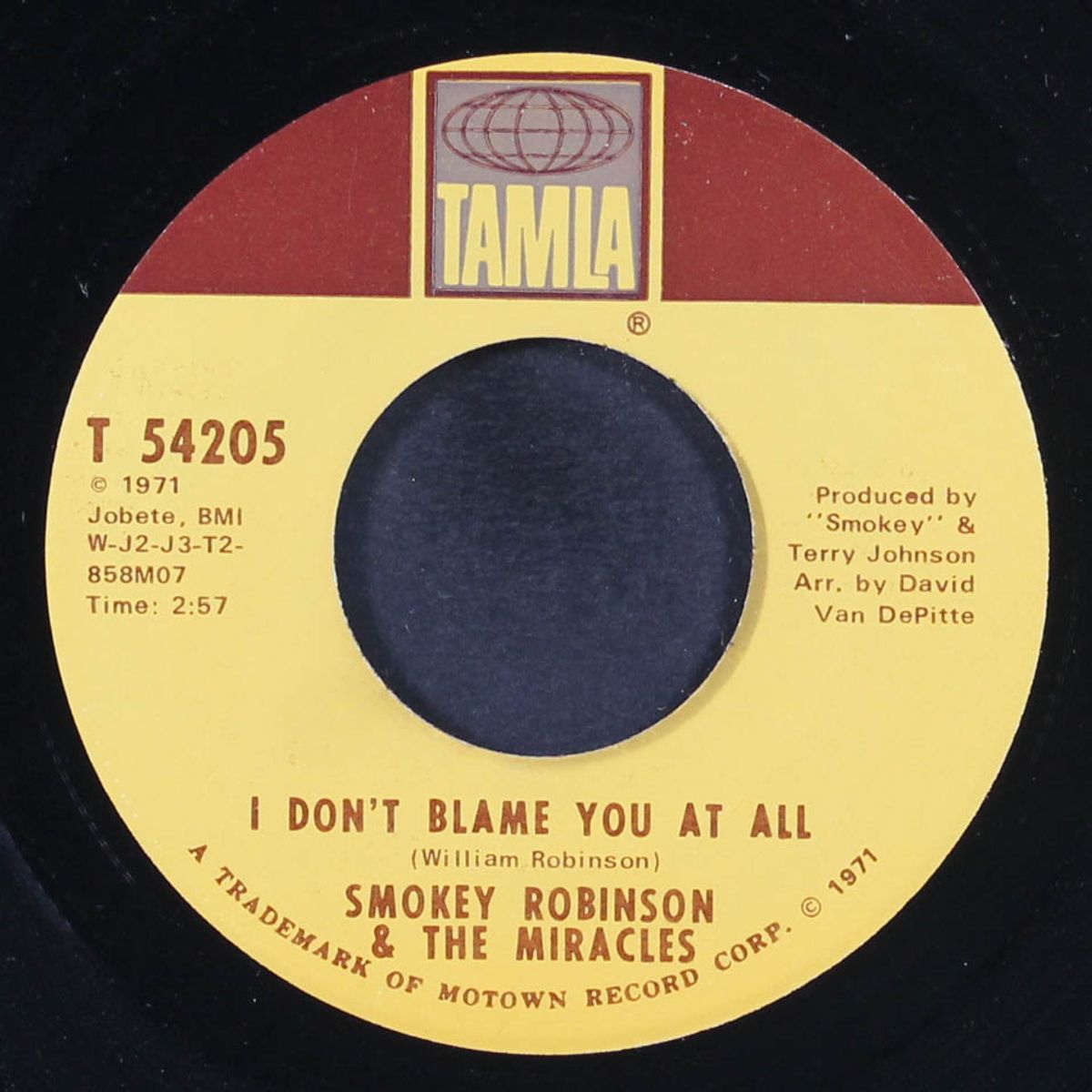 i don't blame you at all by SMOKEY ROBINSON & MIRACLES
