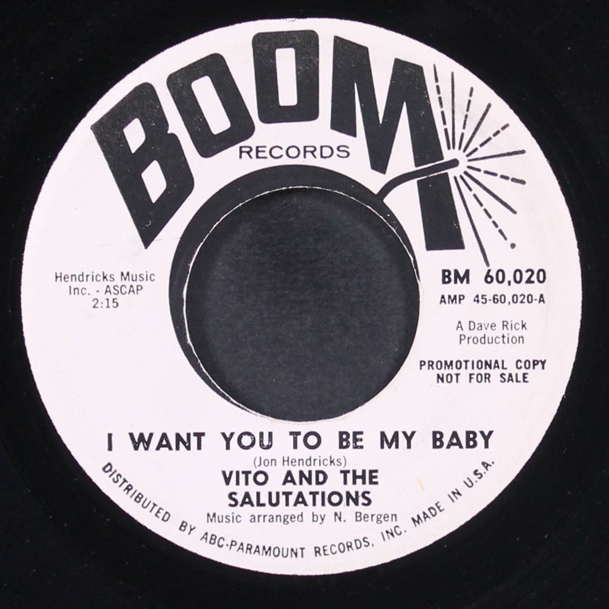 bring back yesterday / i want you to be my baby by VITO & SALUTATIONS