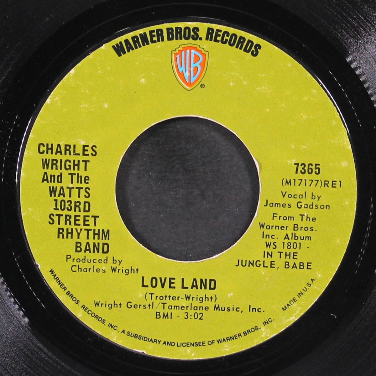love land / sorry charlie by CHARLES WRIGHT & WATTS 103RD STREET RHYTHM BAND