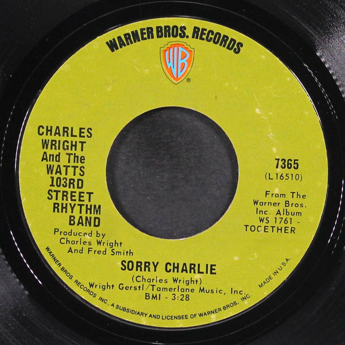 love land / sorry charlie by CHARLES WRIGHT & WATTS 103RD STREET RHYTHM BAND