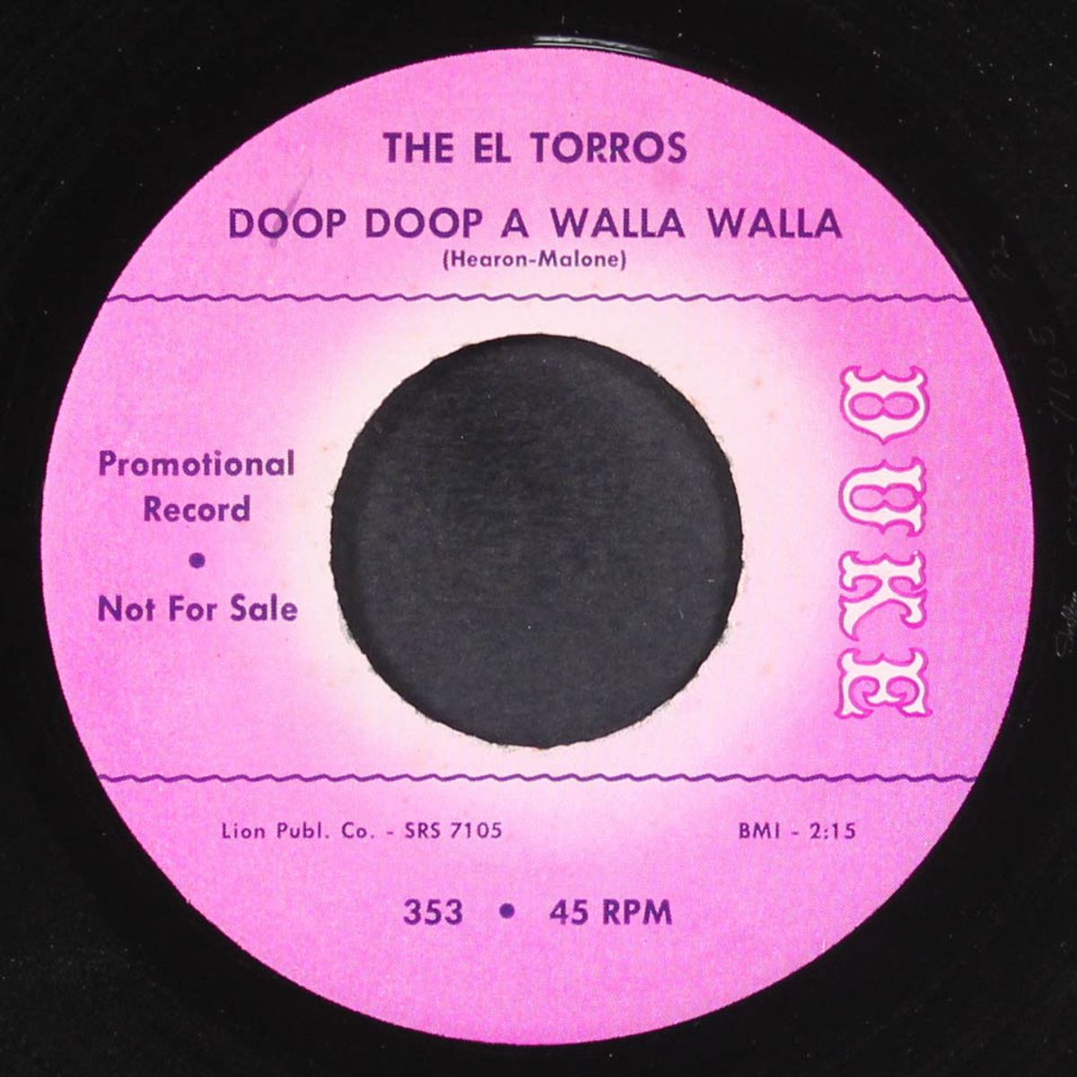 mama's cookin' / doop doop a walla walla by EL TORROS