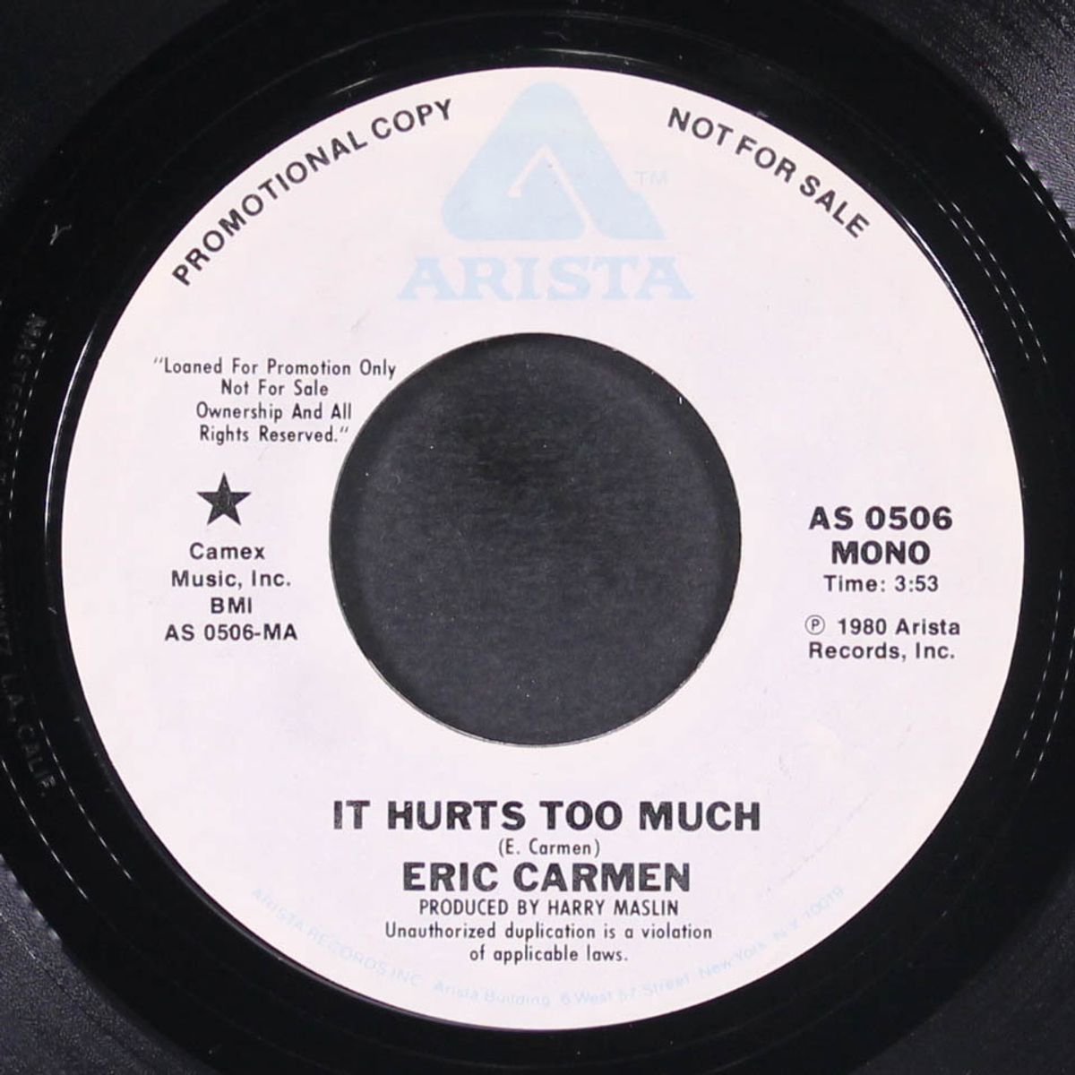 it hurts too much / you need some lovin' by ERIC CARMEN