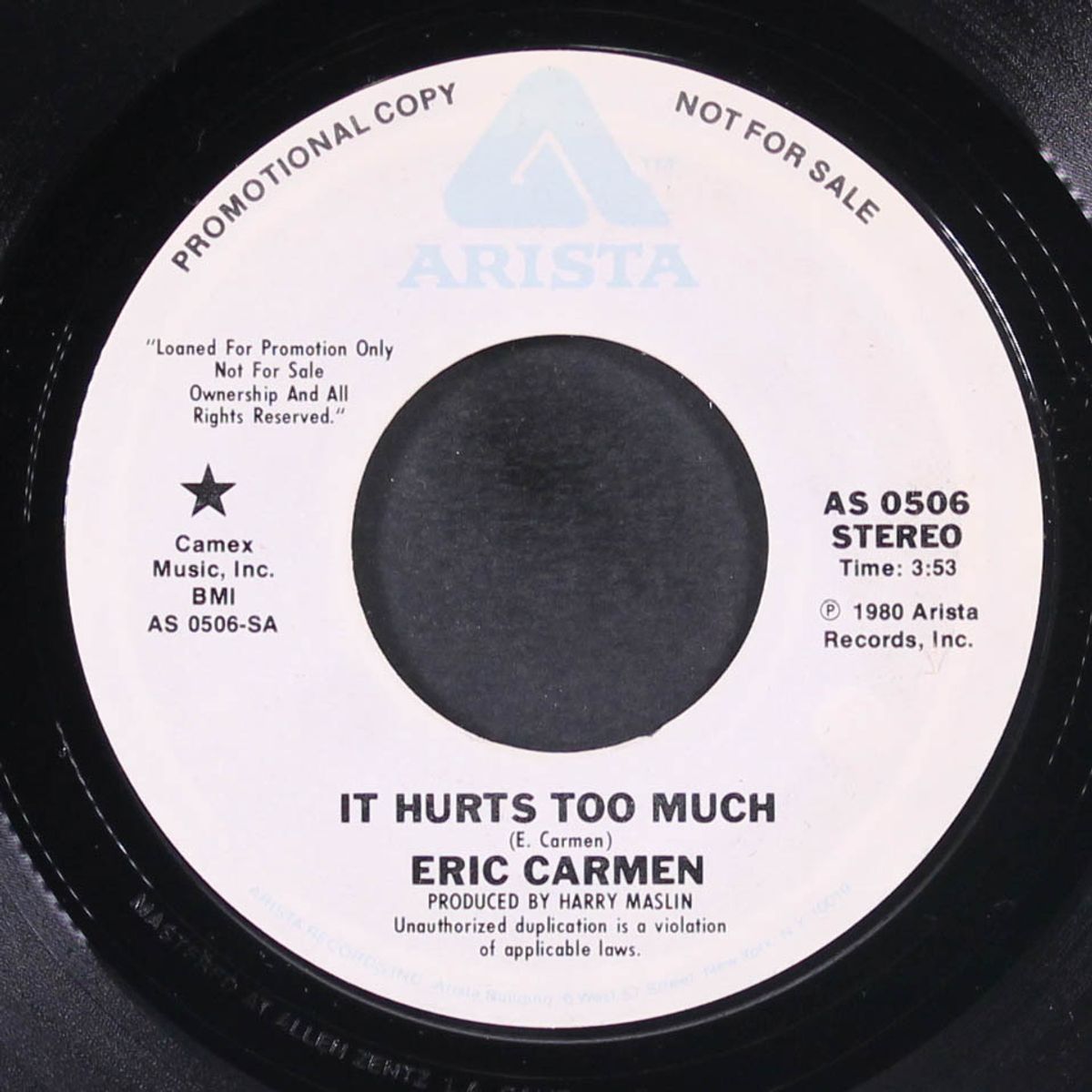 it hurts too much / you need some lovin' by ERIC CARMEN