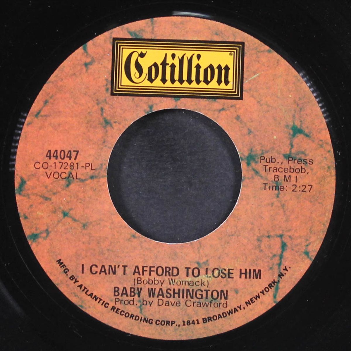 i can't afford to lose him / i don't know by BABY WASHINGTON