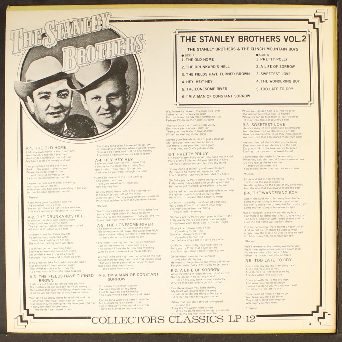 vol. 2, vintage years by STANLEY BROTHERS