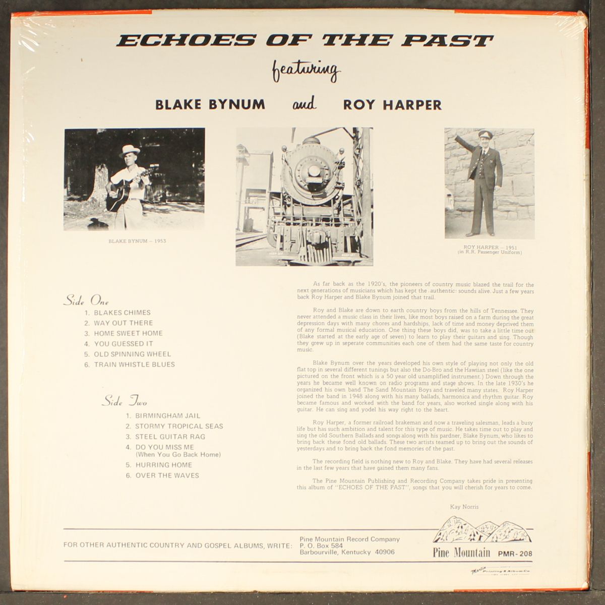 echoes of the past by BLAKE BYNUM & ROY HARPER