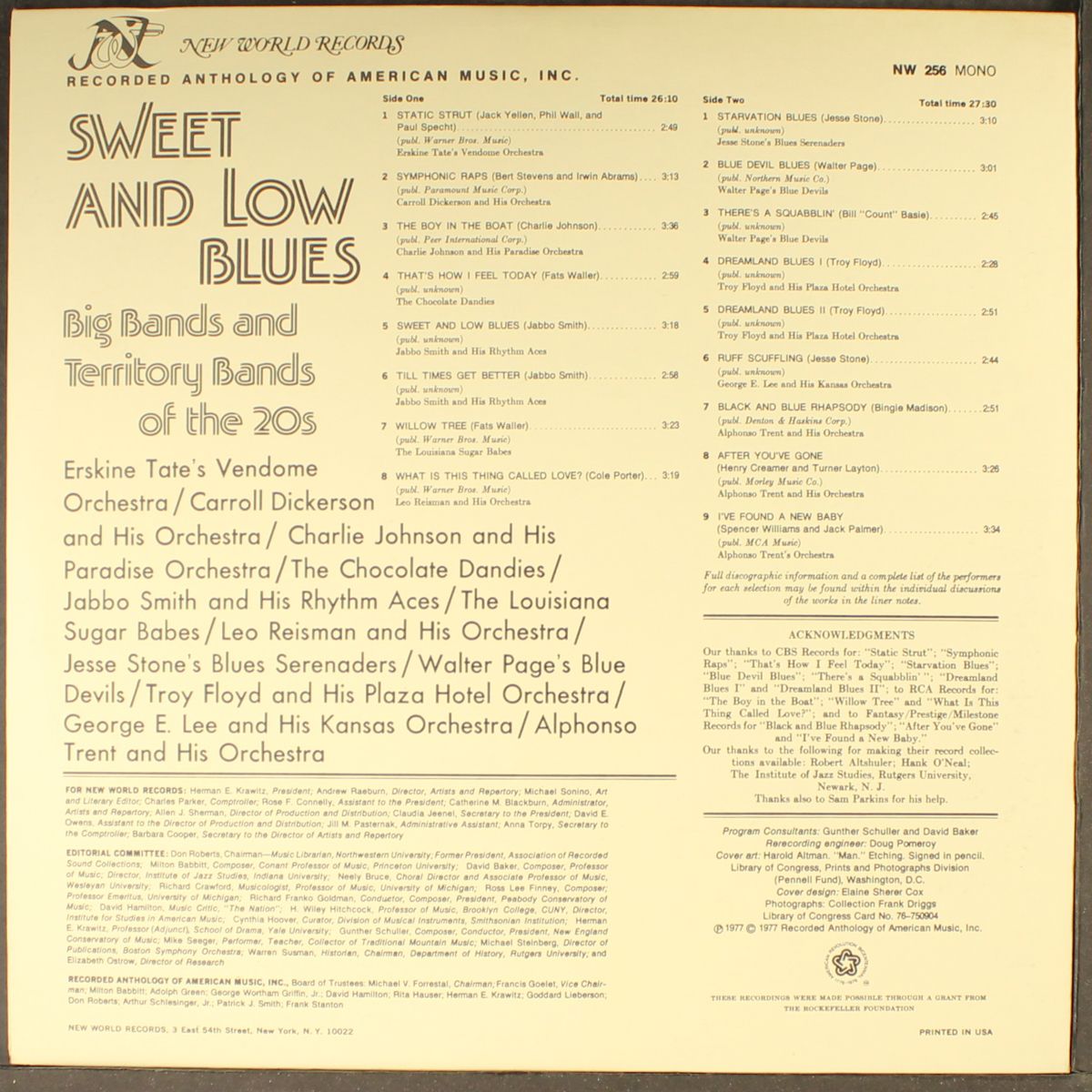sweet and low blues by VARIOUS