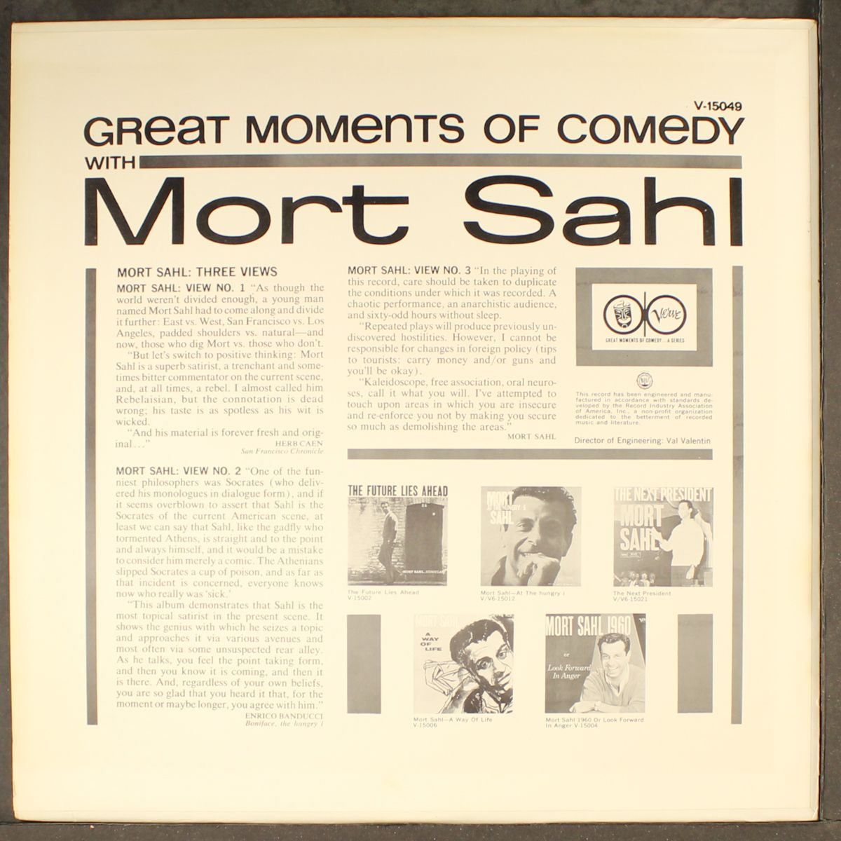 great moments of comedy by MORT SAHL