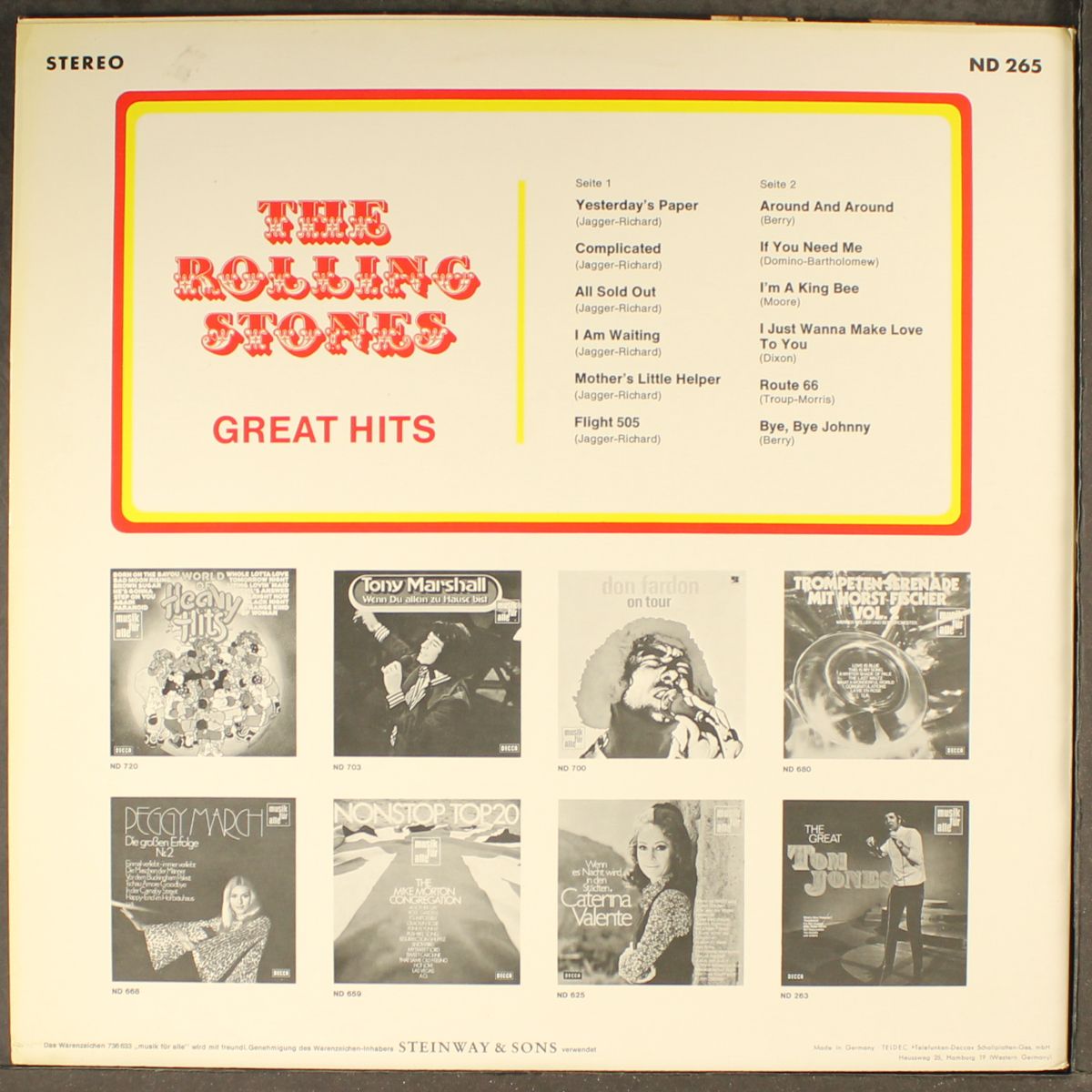great hits by ROLLING STONES
