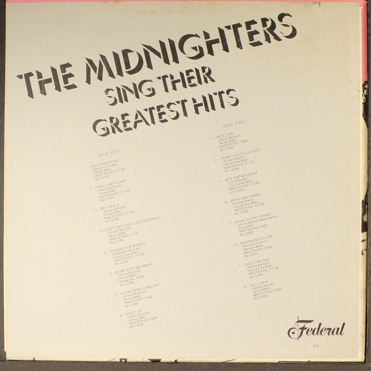 sing their greatest hits by MIDNIGHTERS