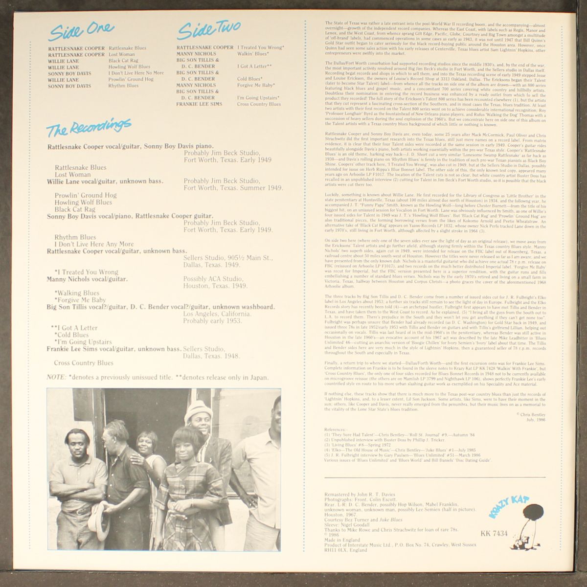 texas country blues 1948-1953 by VARIOUS