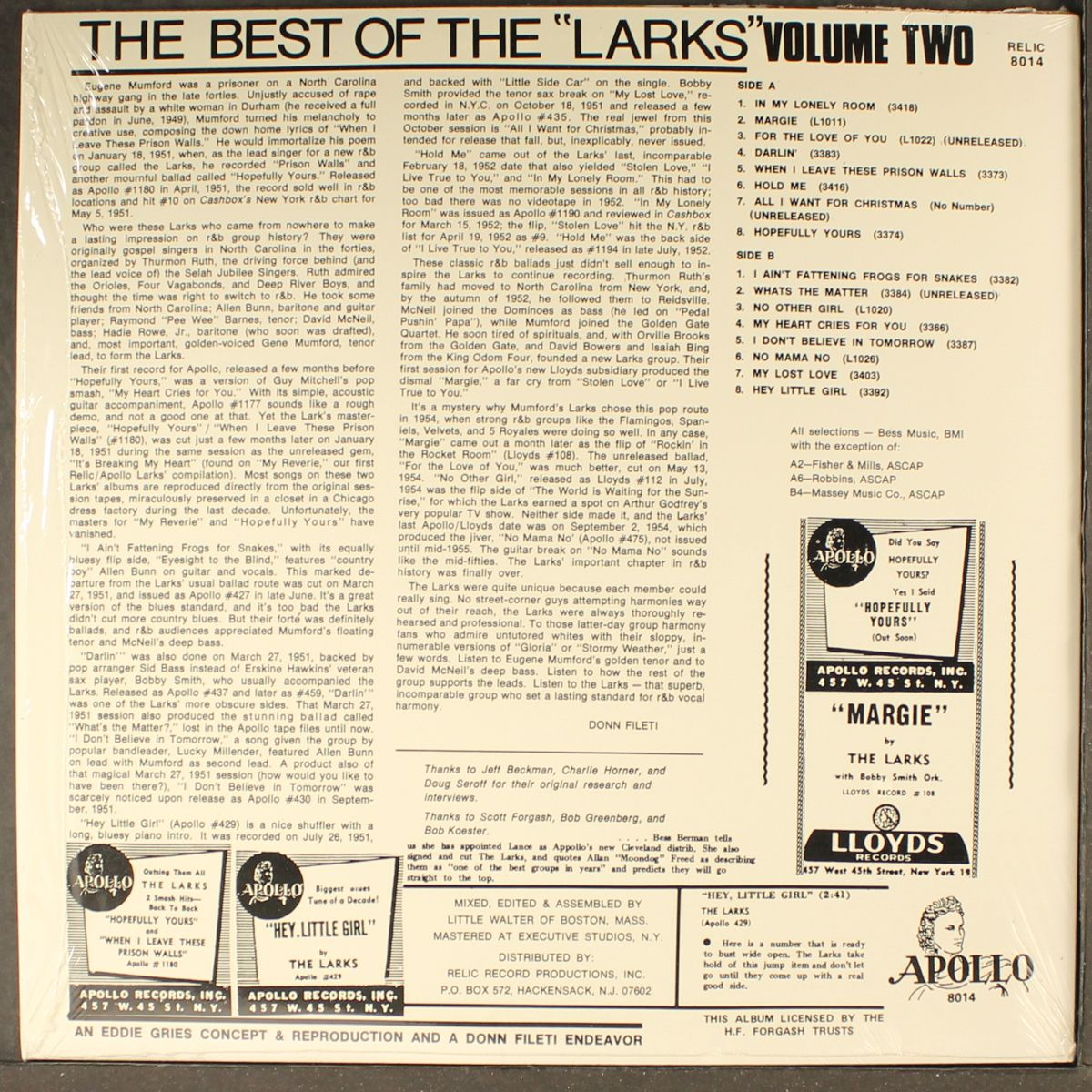 when i leave these prison walls by LARKS