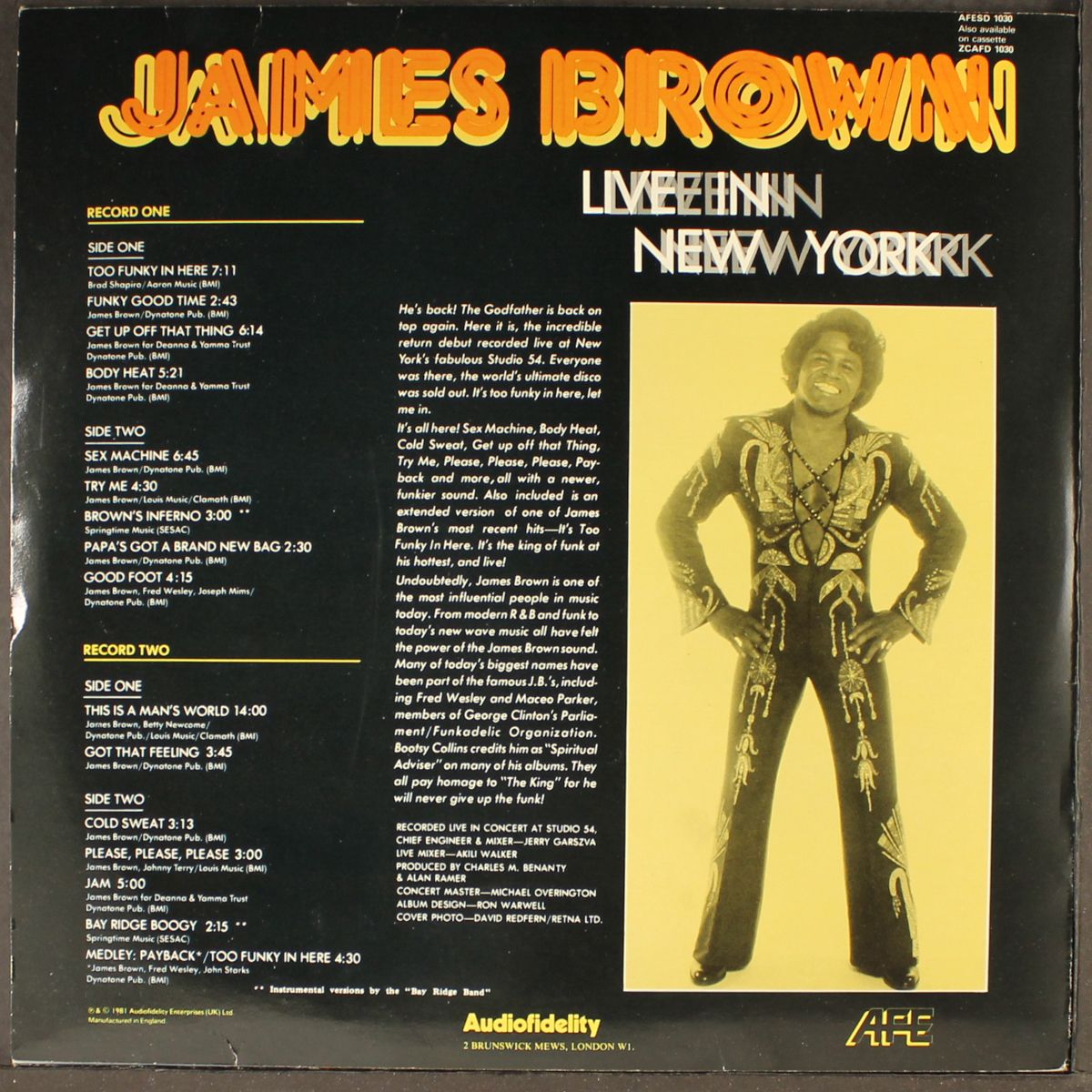 live in new york by JAMES BROWN